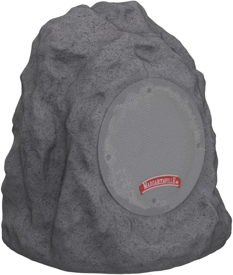 Margaritaville Outdoor Rock Bluetooth Wireless Speaker | Durable Bluetooth Speakers, Fantastic Yard or Patio Decor, IPX-4 Waterproof Rated, Granite Grey “On the Rock