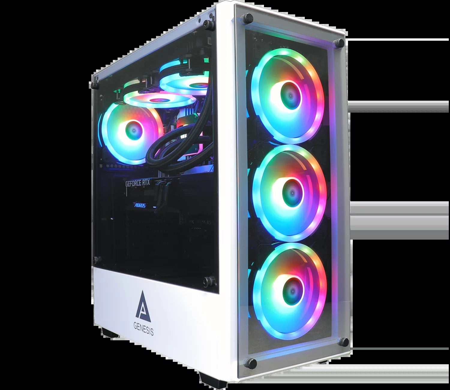 Anaconda Gaming Desktop PC - Intel I9-10900F, RTX 3060, 32GB DDR4, 1TB Nvme, AIO Liquid Cooler